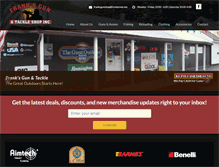 Tablet Screenshot of franksgunshops.com